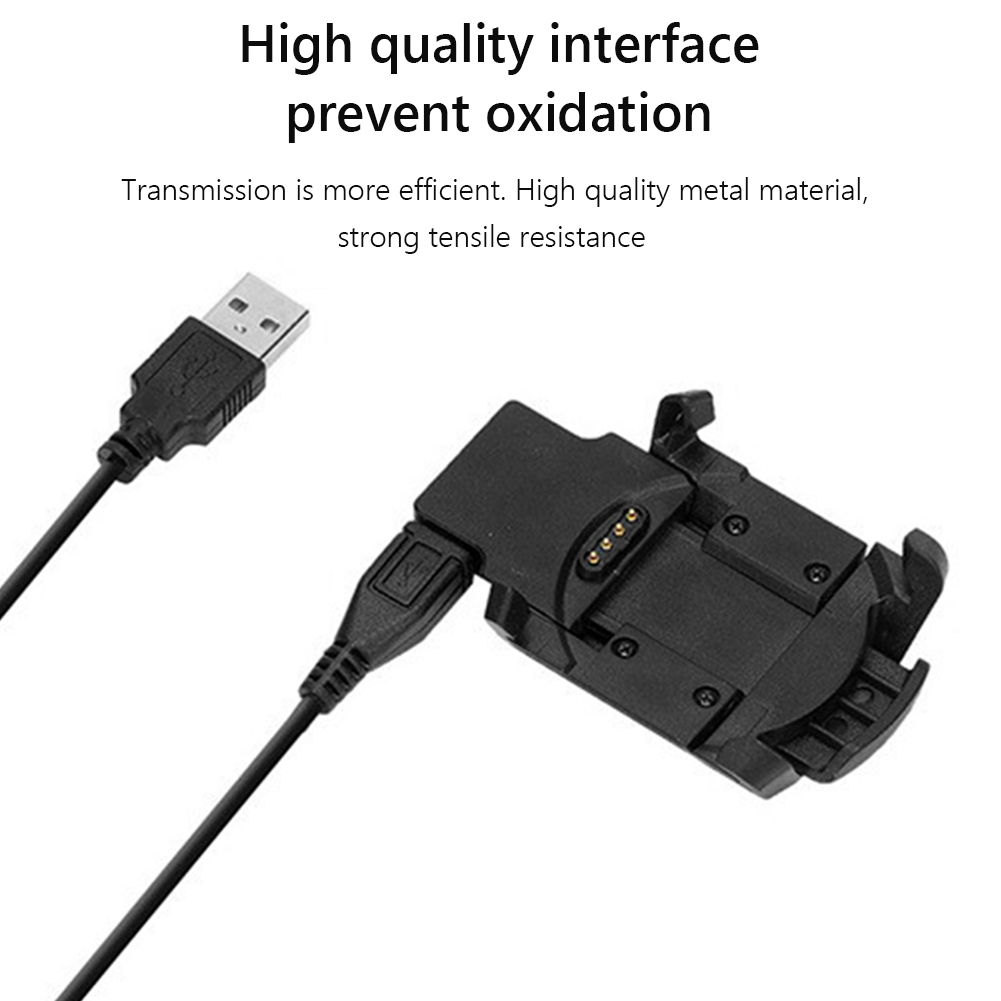 Watch Charger Power Supply Sport Watch Clip Charger for Garmin Fenix 3/Fenix 3 HR Power Supply Adapter Dock Black