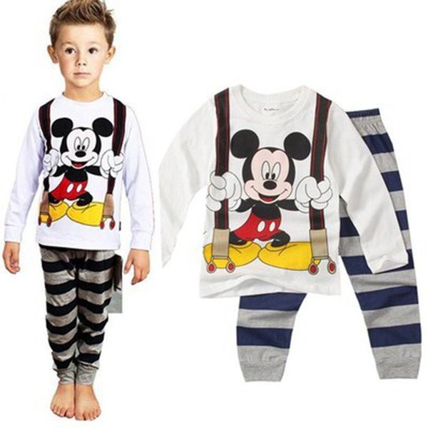 Baby Boy Girl Pyjamas sleeping suits Children Cartoon Pajamas Set for Boys Girls Spring Sleepwear Kids Long Sleeve Pijamas P020