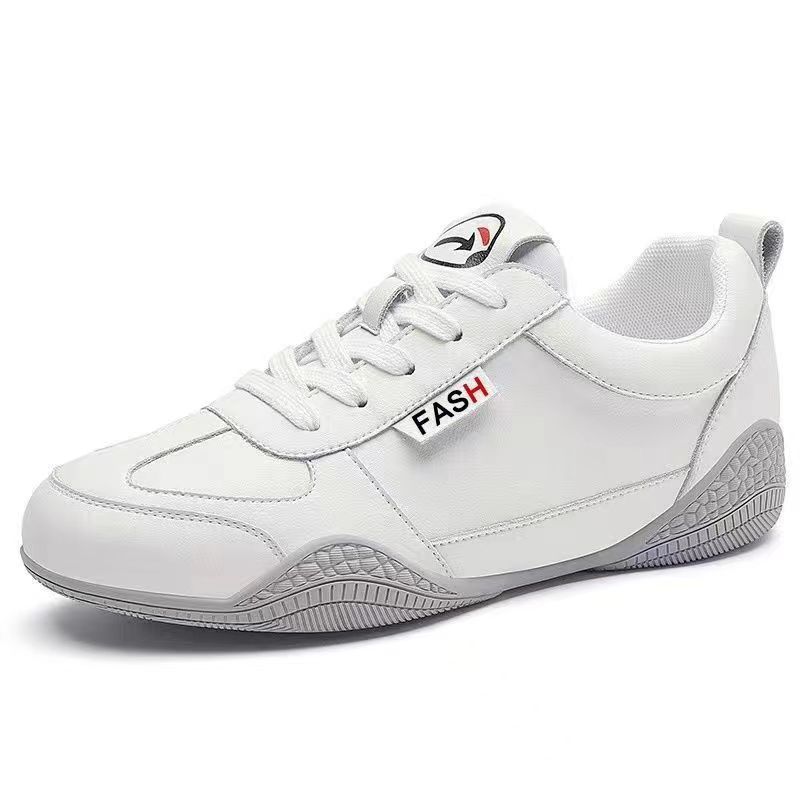 New women's shoes Fashion sports shoes Leather soft soled women's shoes Casual thick soled shoes