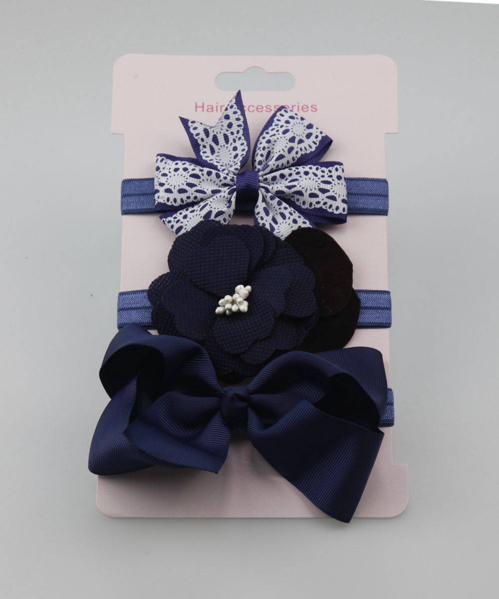 Girl Elastic Flower Headband Rubber Children Baby Nice Hair Rubber Headwear Skinny Stretchy Bowknot Flower Hair Band