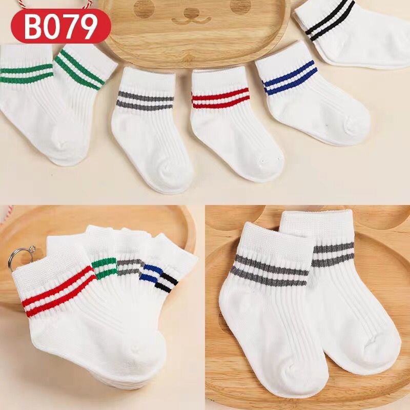 New men's and women's thin baby socks, cotton socks, comfortable and breathable, 5 pairs of socks for 0-12 years old