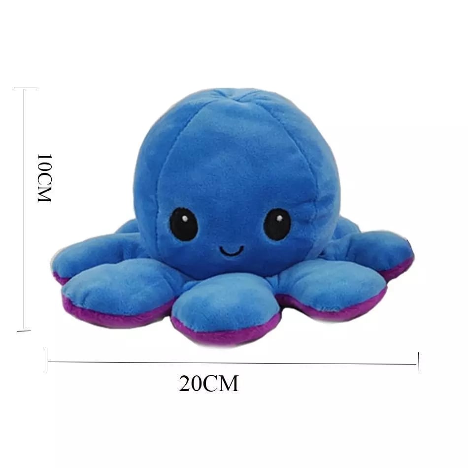 Spot flipped octopus doll double-sided flipping doll face-changing octopus plush toy