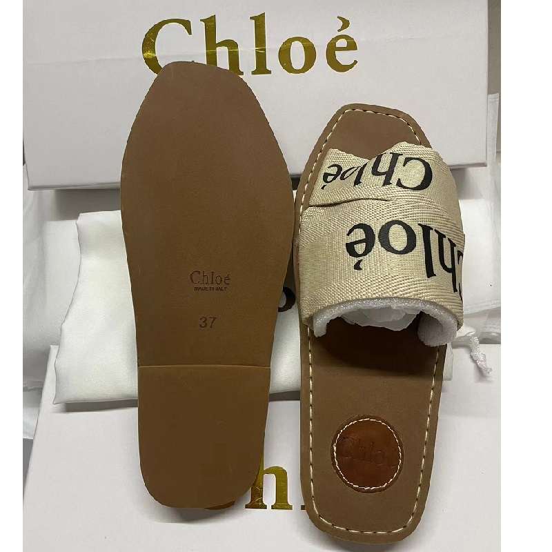 Chloe Women's canvas slippers Fashion women's slippers Chloe classic slippers SIZE 35-42