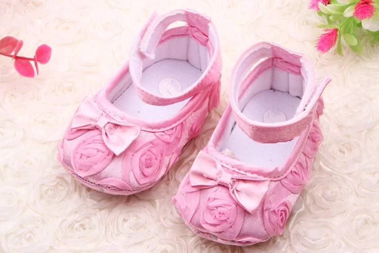 New Children Baby Shoes Girl Newborn Infant Toddlers Lace Flower First Walkers Girls Bebe Crib Casual Prewalkers Bowknot Shoes