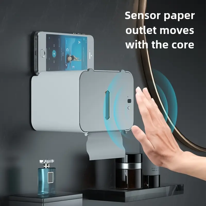 Stylish Wall-Mounted Smart Sensor Tissue Box USB Charging