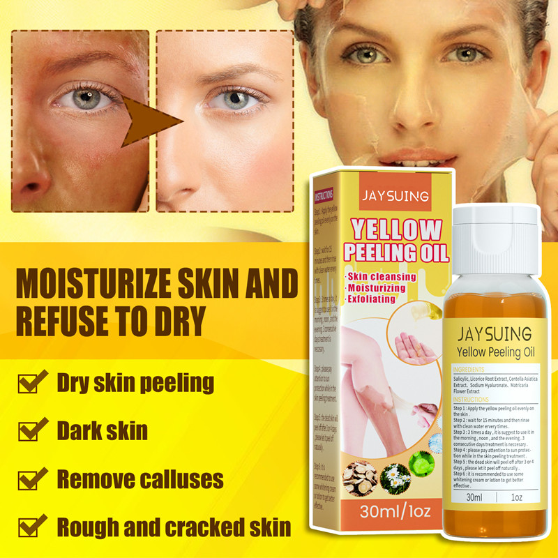 Yellow Essential Oil Moisturizes the Body's Skin, Softens and Beautifies the Skin - Moisturizing, Whitening and Brightening
