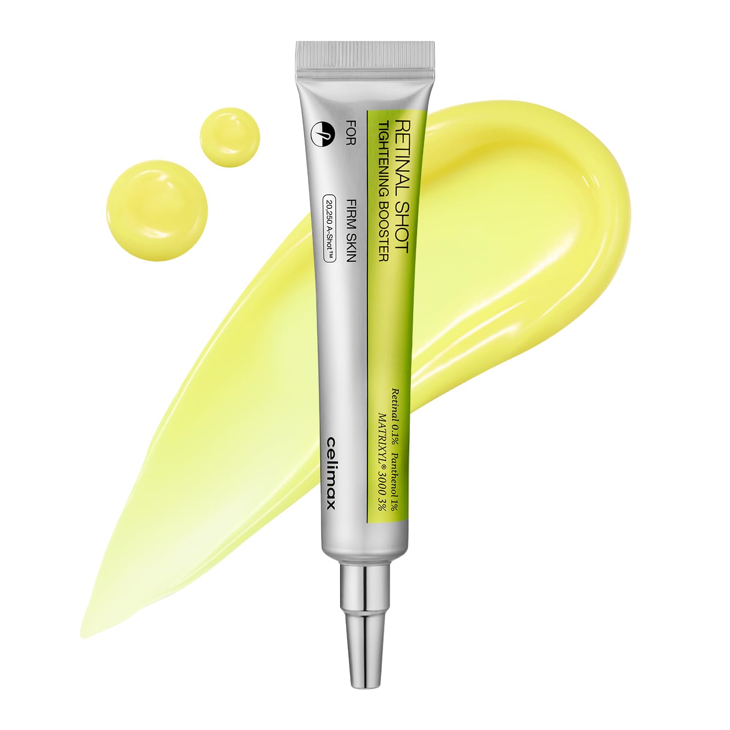 celimax The Vita A Retinal Shot Tightening Booster | 0.1% Retinal, 3% Matryxyl, High-Strength Retinoid for Anti-Aging, Pore Minimizer, Wrinkles & Fine