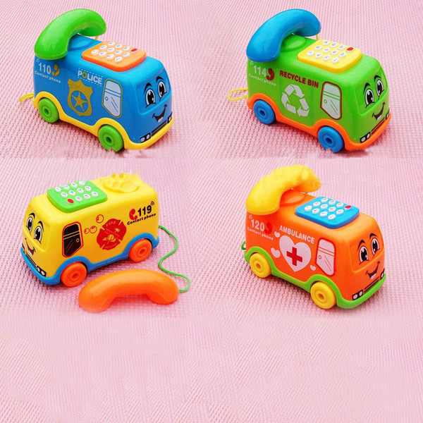 Aby Toys Music Cartoon Bus Phone Educational Developmental Kids Toy Gift