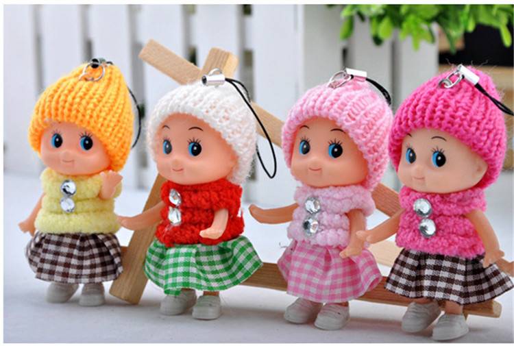2pcs Kids Toys Soft Interactive Baby Dolls Toy Mini Doll For girls and boys Dolls & Stuffed Toys