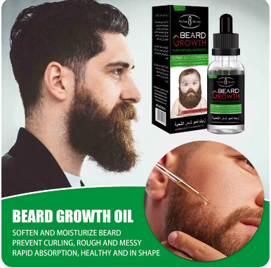 Beard Growth Oil Beard Wax Balm Hair Loss Products Leave-In Conditioner for Groomed Chest Hair Moustache Oil Beard Care 30ml
