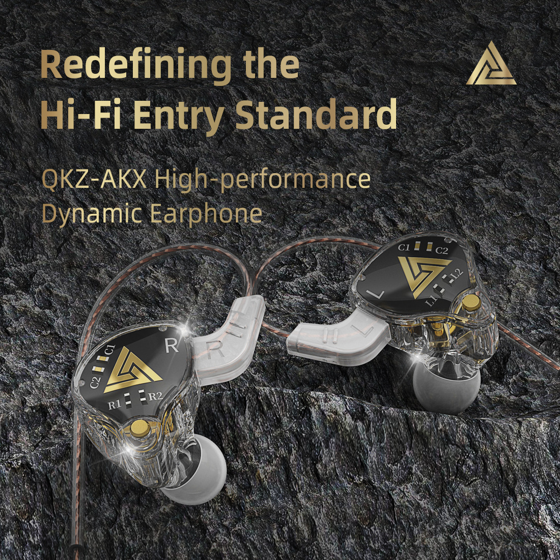 Original QKZ AKX monitoring Earphone HIFI Fever Headset Deep Bass 3.5mm in-Ear Sports Noise-Canceling Earbuds