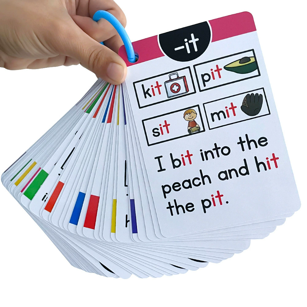 1 Sets Of English Phonics Flash Cards Children Early English Educational Learning Toys For Kids Cards Flash