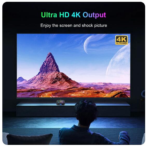 HK1 RBOX K8 Rockchip RK3528 2.4G 5G Wifi6 BT4.0 RAM 4GB ROM 64GB Quad Core 8K Android 13 TV Box
