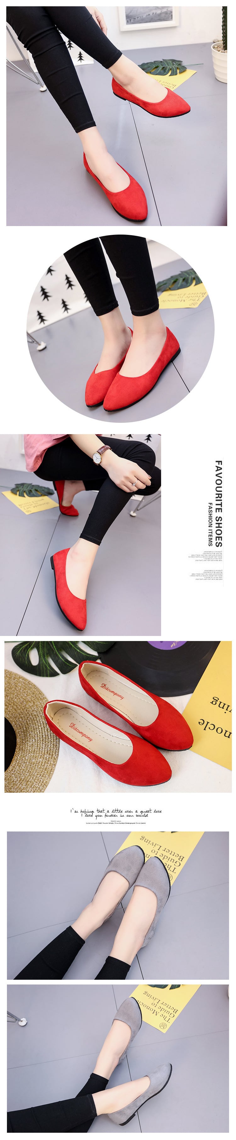 35-42 New women's shoes summer set foot lazy shoes flat casual shoes pointed work shoes