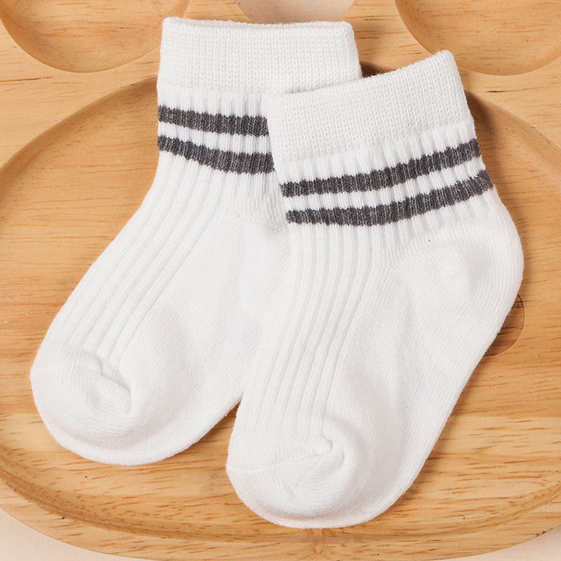 New men's and women's thin baby socks, cotton socks, comfortable and breathable, 5 pairs of socks for 0-12 years old