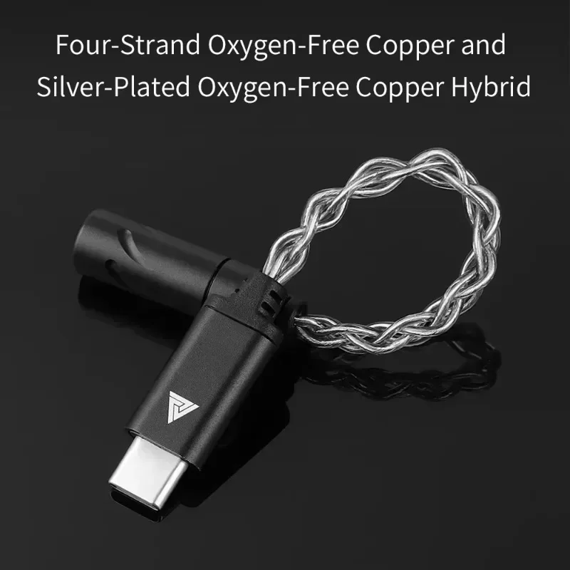 QKZ TC-MAX Pro HiFi DAC USB Type C To 3.5mm Headphone Amplifier Audio Decoder IEM AMP Mobile Phone Adapter CX31993 24bits/96kHz