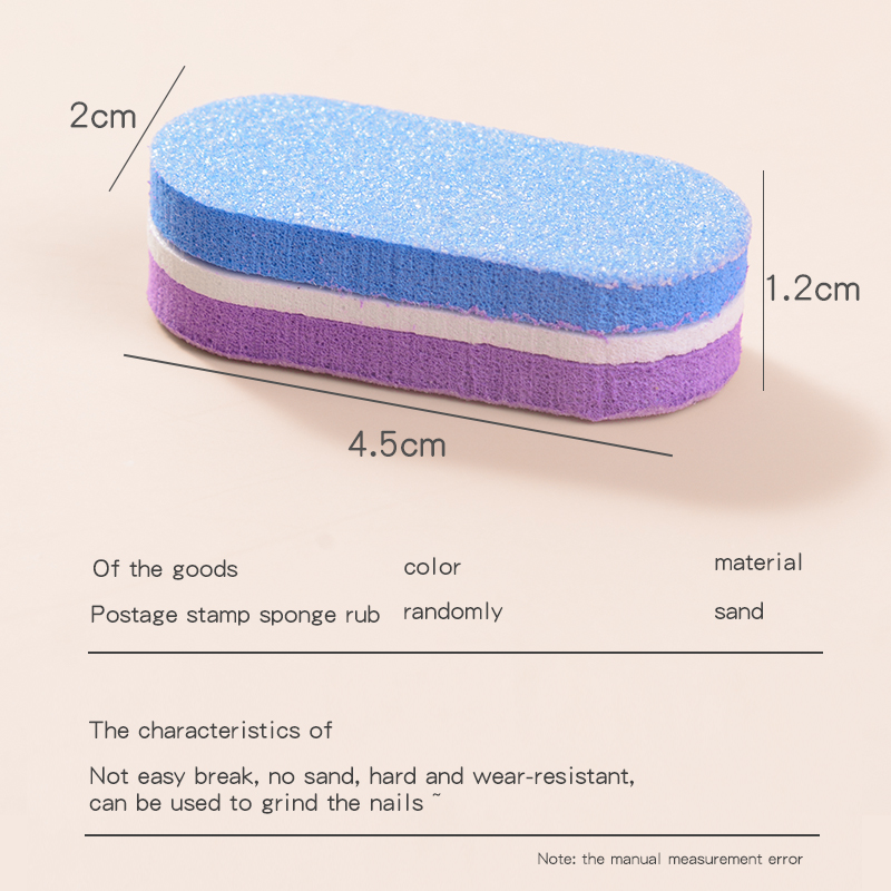 40 Pcs/lot Mini Nail Files Colorful Sponge Nail File Buffer Block Pedicure and Manicure Nail Tools Kit Nail Files