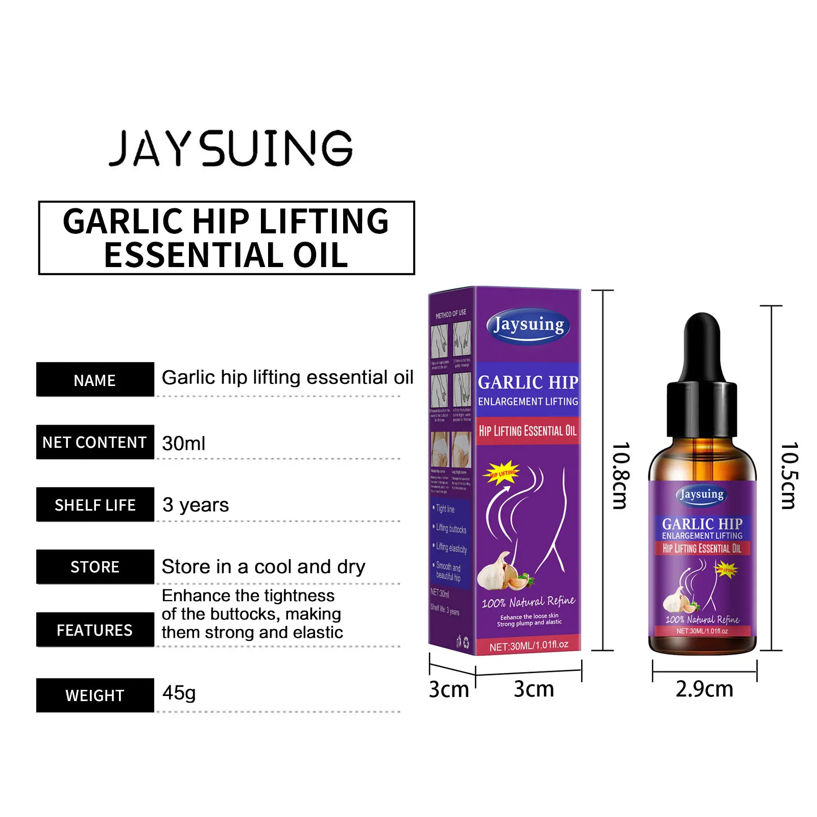 Sexy Hip Buttock Enlargement Essential Oil Cream Effective Lifting & Firming Hip Lift Up Butt Beauty Big Ass