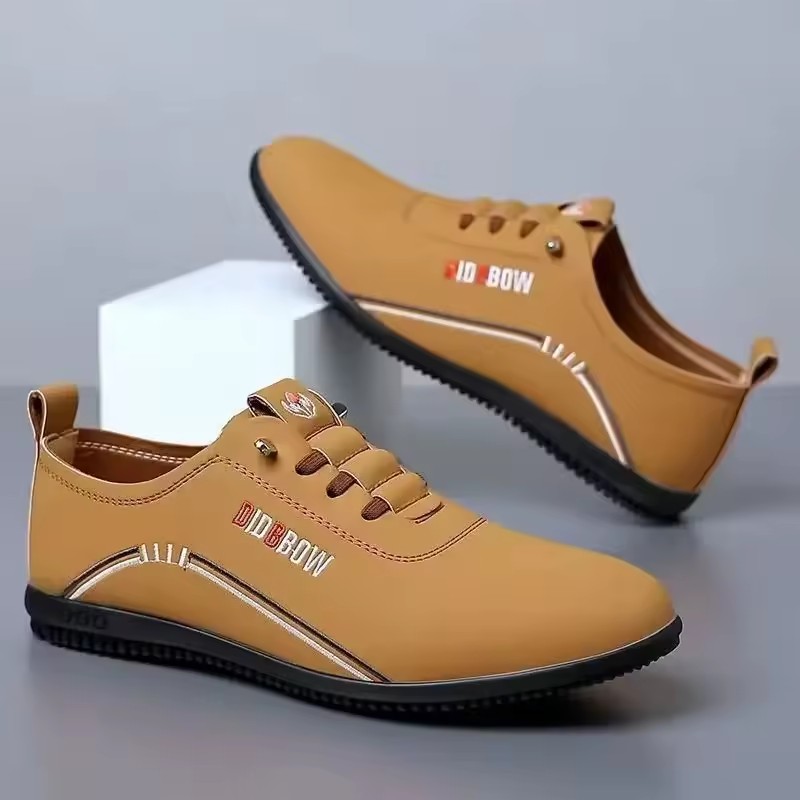 Retro Leather Shoes for Men Summer New Outdoor Lightweight Men's Loafers British Peas Shoes