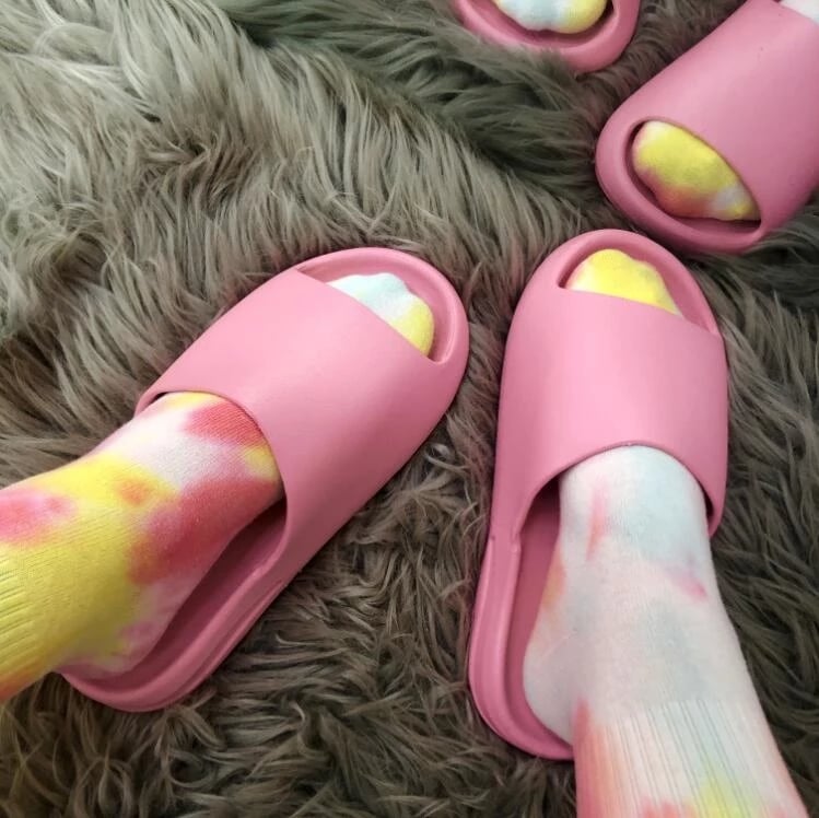 women slides shoes orange Summer new brand Slippers Thick-soled slippers jelly slides women designer slide outdoor