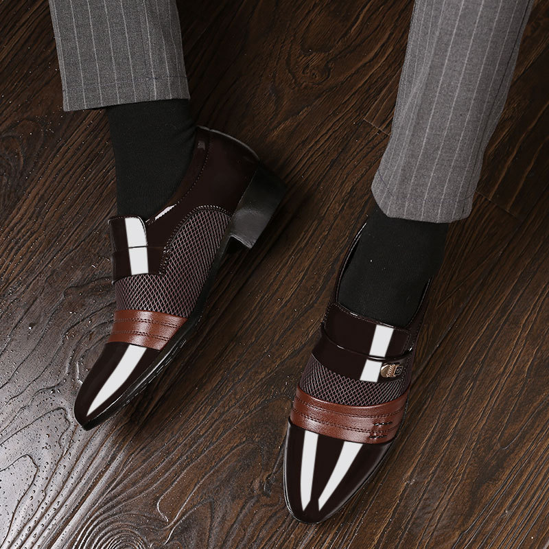 Men Dress Shoes Men Oxfords Fashion Business Dress Men Shoes 2025 New Classic Leather Men'S Suits Shoes Man Shoes