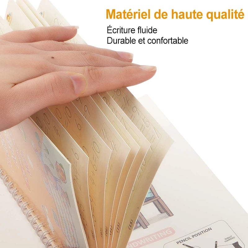 2024 Newly French Magic Practice Copybook Free Children's Books Learning Numbers In French Lettering For apprendre a ecrire Kids