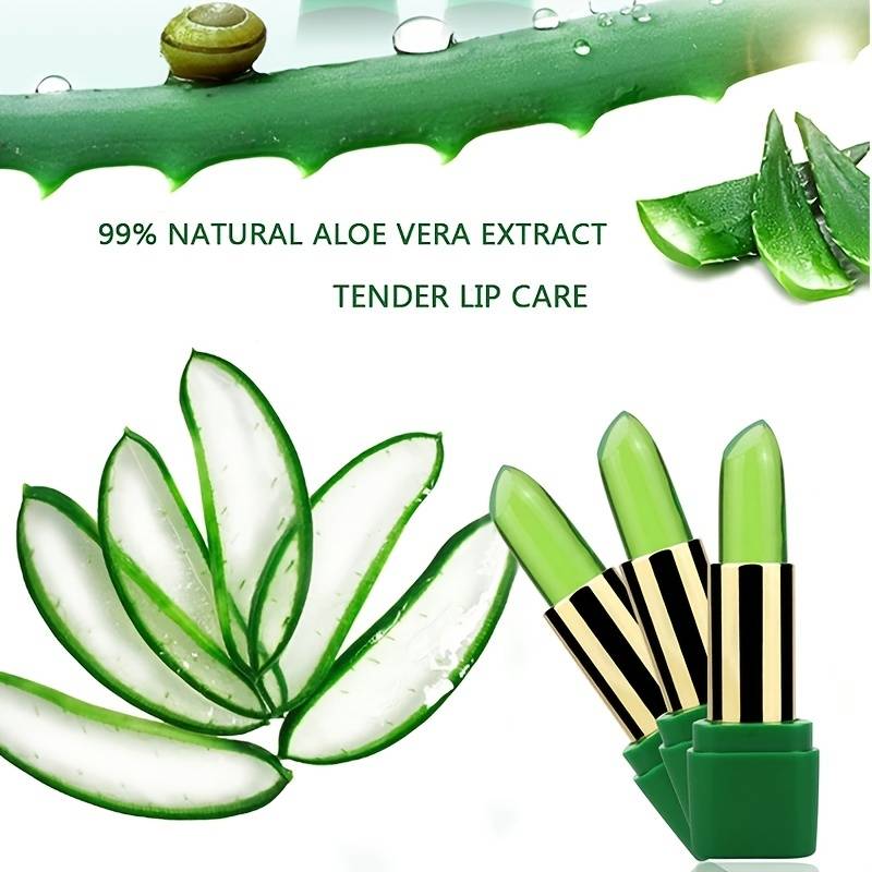 Moisturize Aloe Vera Lipstick Magic Temperature Color Change Lip Blam Long Lasting Nutritious Lip Gloss Lipstick