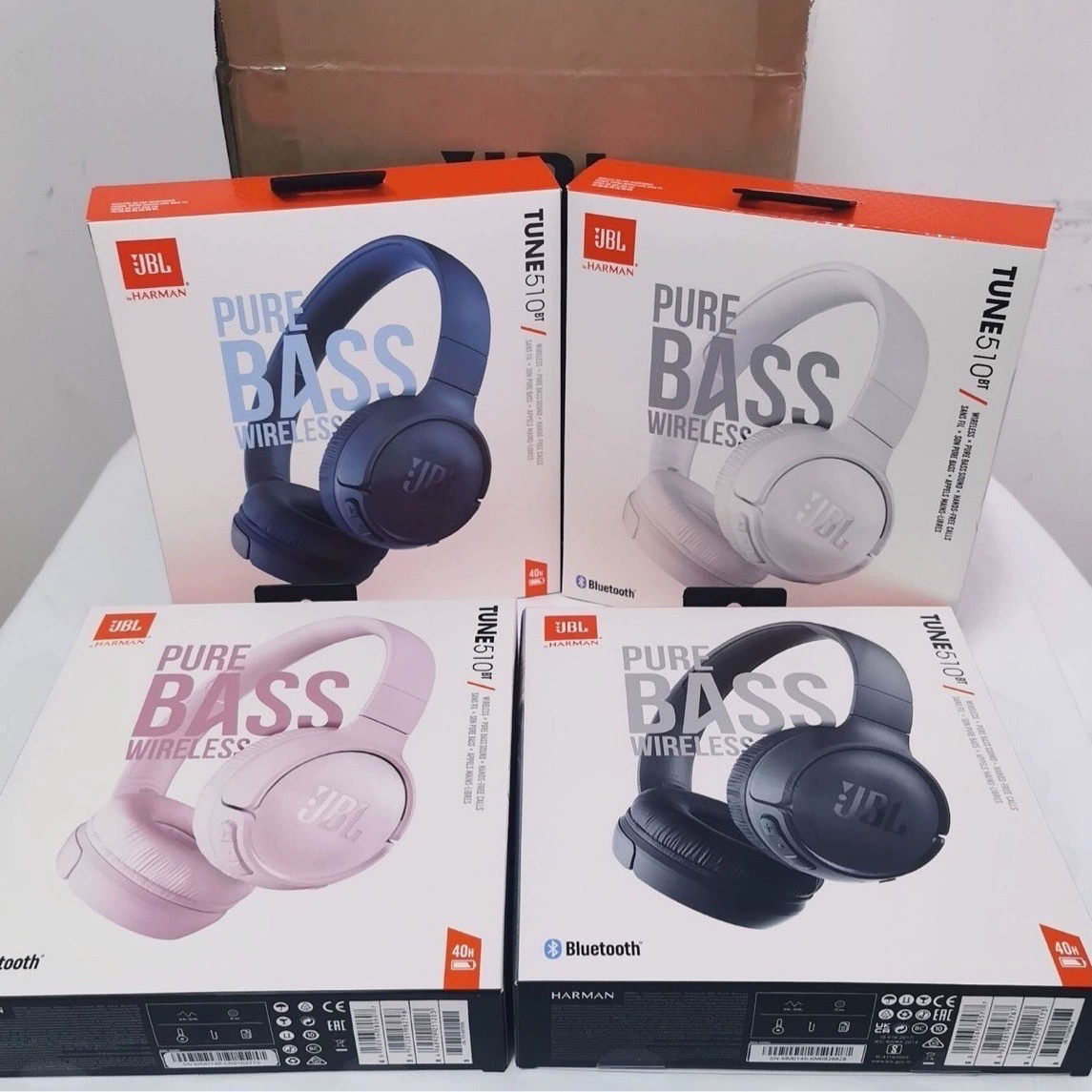 Hot JBL T510BT Headphone Deep Bass Sound Sports Game Bluetooth 5.0 Headset with Mic Noise Canceling Foldable Wireless Earphones