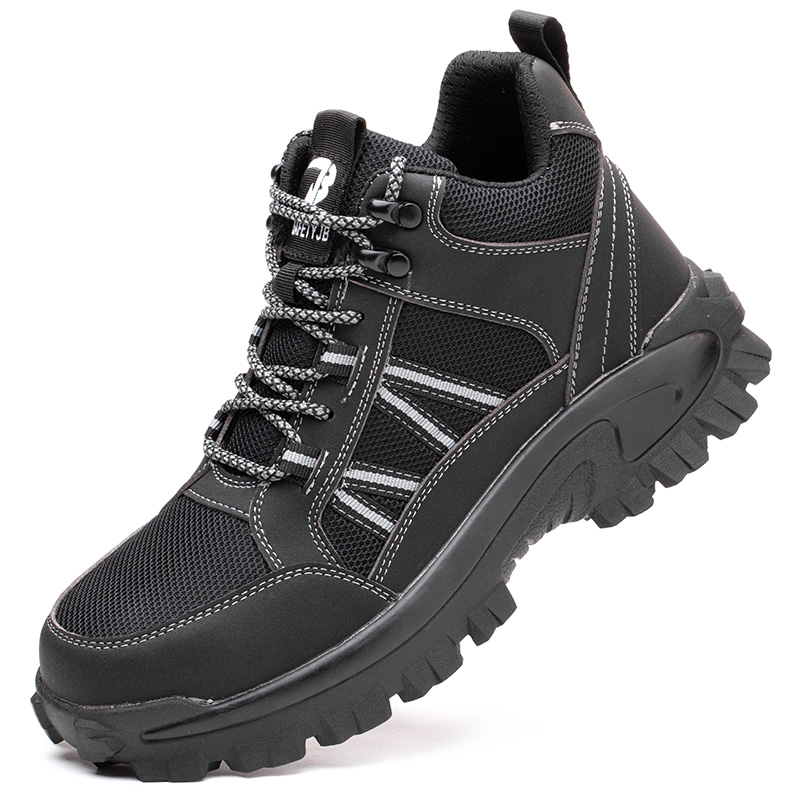 Anti-Smashing Anti-Piercing 2024 Fashion New Safety Work Shoes Oil-Resistant Corrosion-Resistant Non-Slip Steel-Toed Shoes