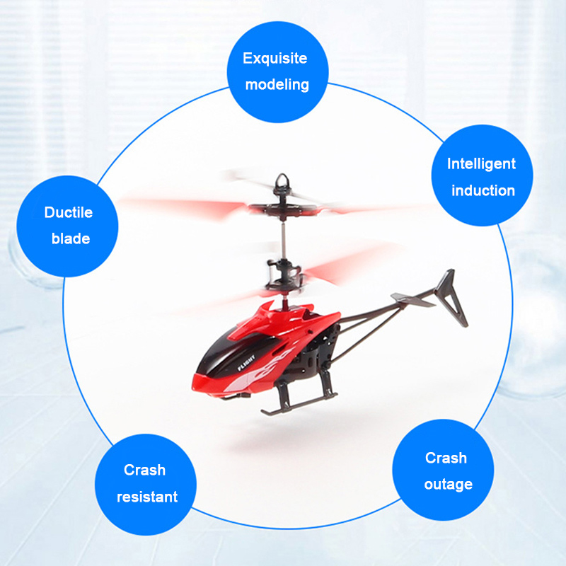 Dual Channel Suspension Rc Helicopter Anti Drop Induction Suspension Aircraft Charging Light Aircraft Children's Toys Gifts