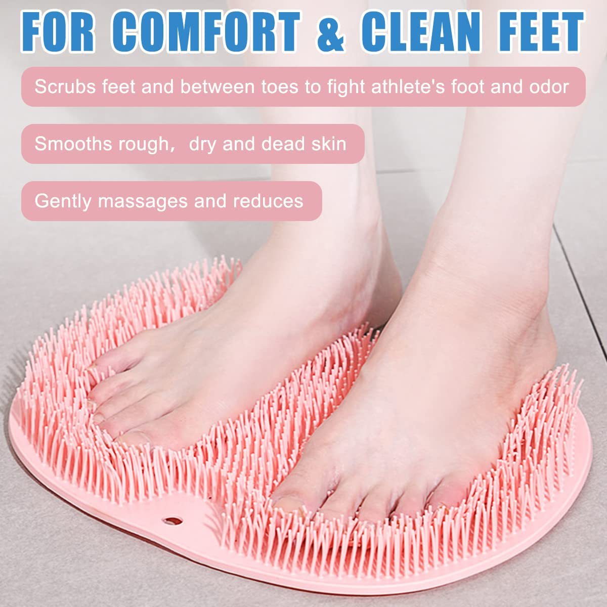 Lazy Person Rubbing Back Artifact Massage Bath Sucker Rubbing Back Bathroom Foot Rubbing Pad Silicone Rub Foot Pad