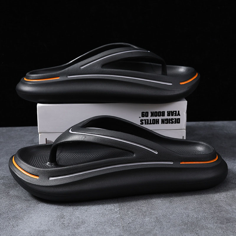 Thong Flip Flops Men Cloud Slippers Summer Shoes Memory Foam Pillow Slides Orthopedic Clip Toe Arch Support Beach Sandals