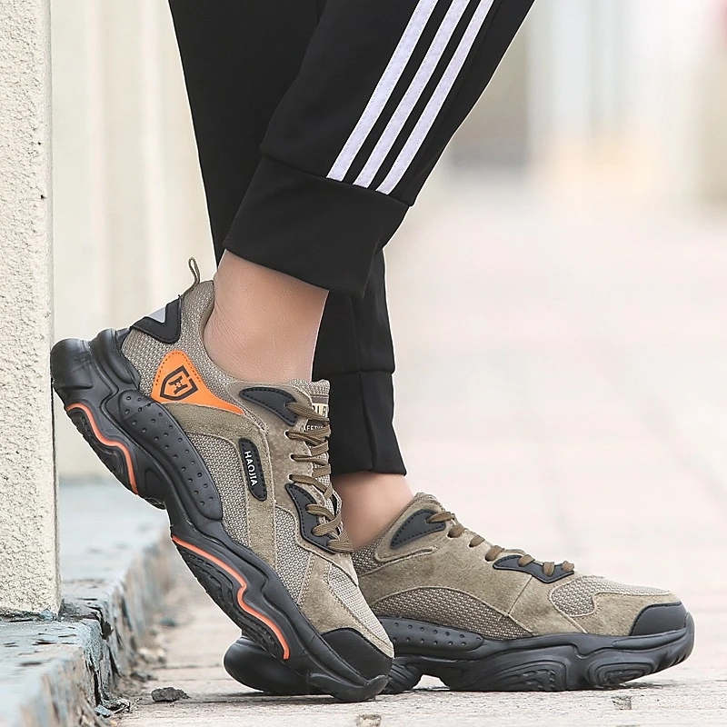 Men Light Sneaker Indestructible Steel Toe Soft Anti-piercing Work Boots men shoes New Breathable Mesh Safety Shoes