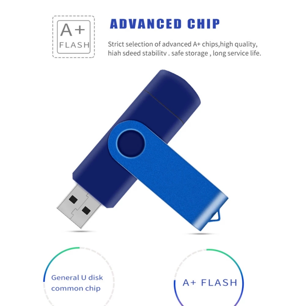 Metal Pen Drive 32GB Cle Usb Flash Drive 64GB 128GB Mini Pendrive 16GB Memoria Usb Stick 8GB Mobile Phone OTG Chiavetta Usb Gift