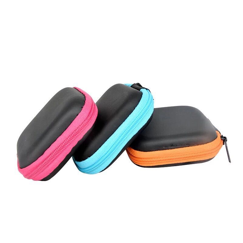 Discounted products Canvas Zipper Bag Earphone Cable Mini Box Portable Coin Purse Headphone Bag color sent randomly