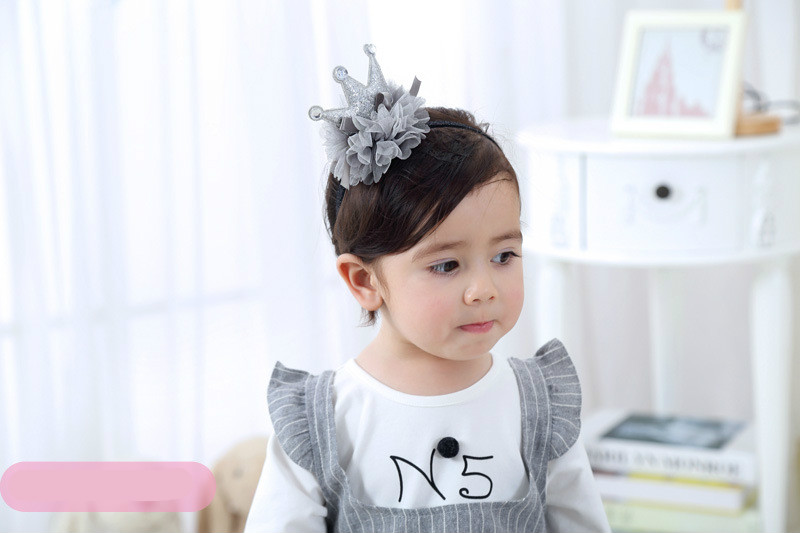 Children's crown headdress Princess Girl's birthday band super cute baby hair band