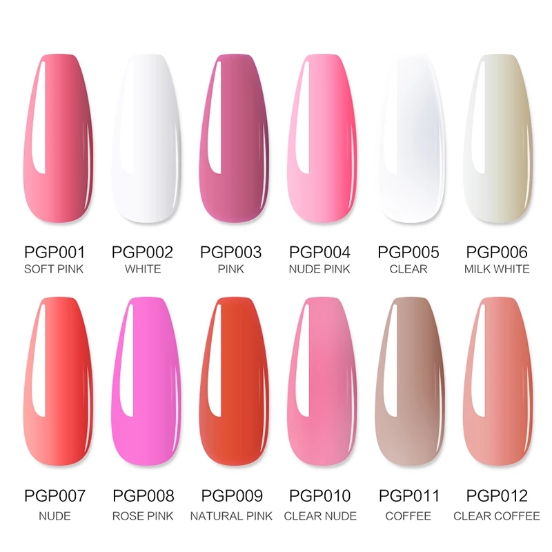 Mobray Poly Nail Gel Set All For Quick Extension Nail Manicure Set Gel Cuticle Pusher Finger Extend Mold Nail Tool Kit