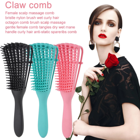 Detangle scalp hair brush comb hair massager detangling brush for wet curly hair brush women curly hair brush