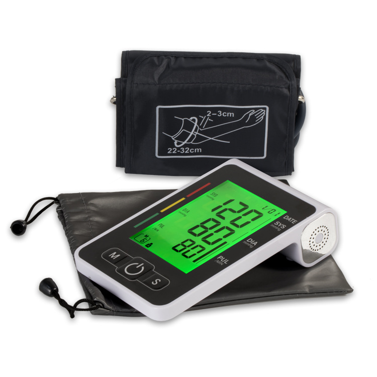 Portable Digital Upper Arm Blood Pressure Monitor Measurement Tool Portable LCD Digital 1 Pcs Tonometer Sphygmomanometer