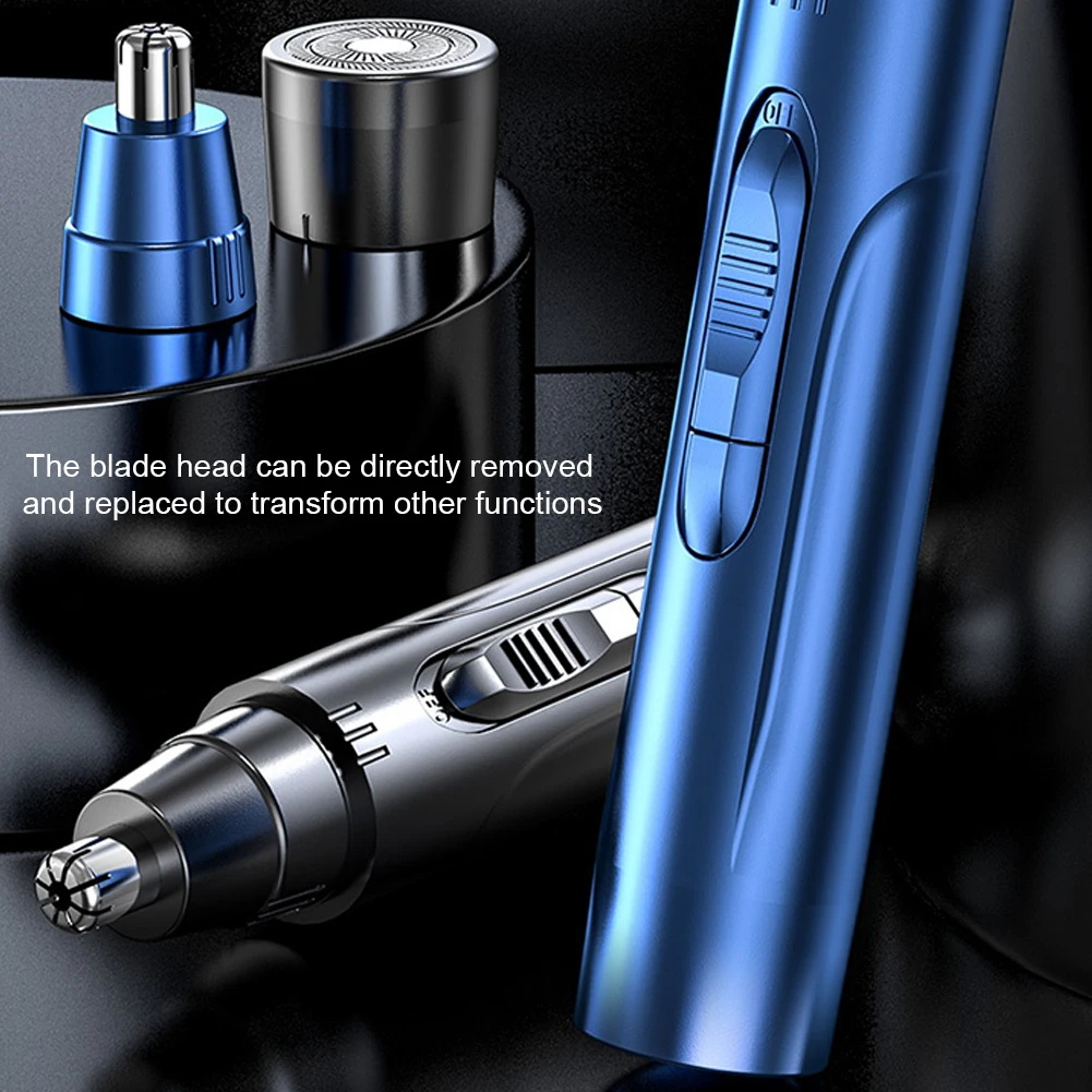 Electric Shaver Nose Ear Trimmer Safe Face Care USB Rechargeable Nose Hair Trimmer for Men Shaving Hair Removal Razor Shave