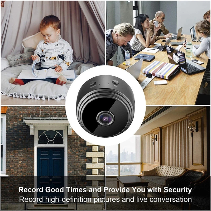 2023 New A9 Mini caméra de Surveillance IP WiFi HD 1080p Micro enregistreur vocal sans fil, Version nocturne