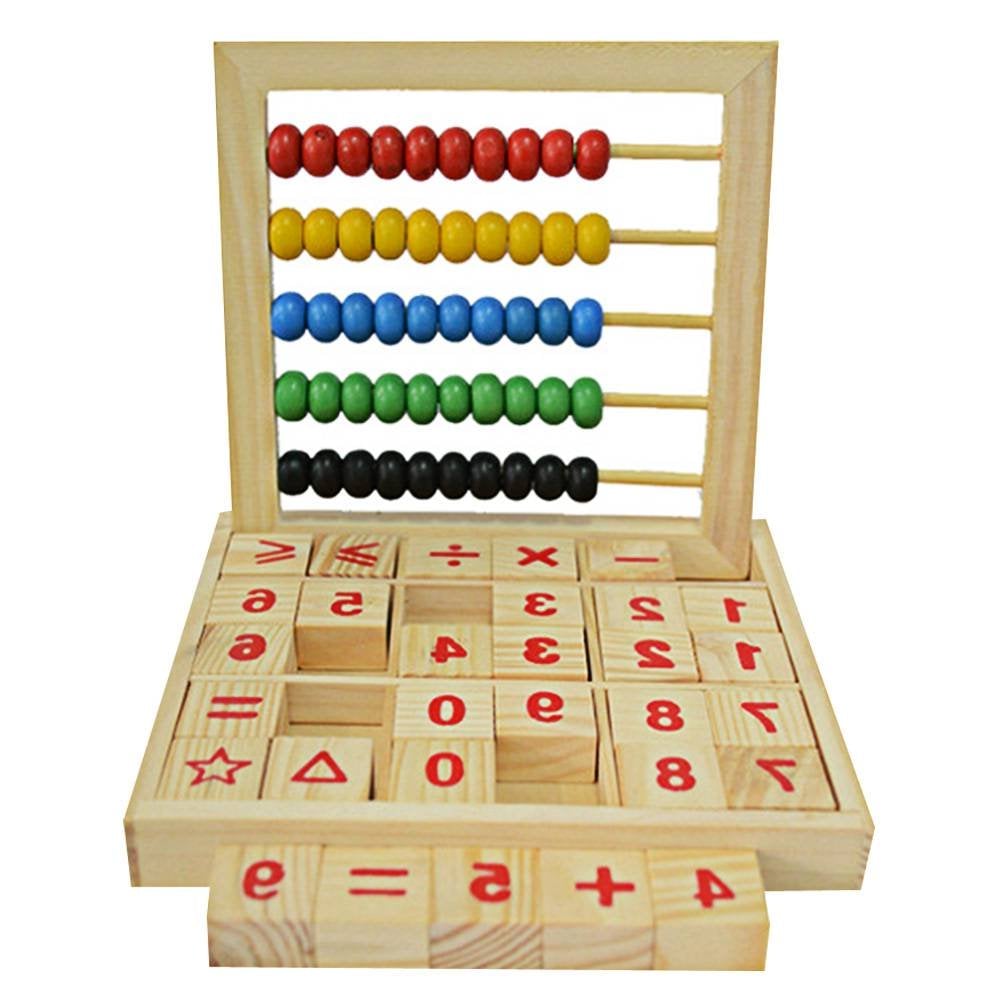 New Plastic Abacus 15 Digits Arithmetic Tool Kid's Math Learn Aid Caculating Toys Gifts