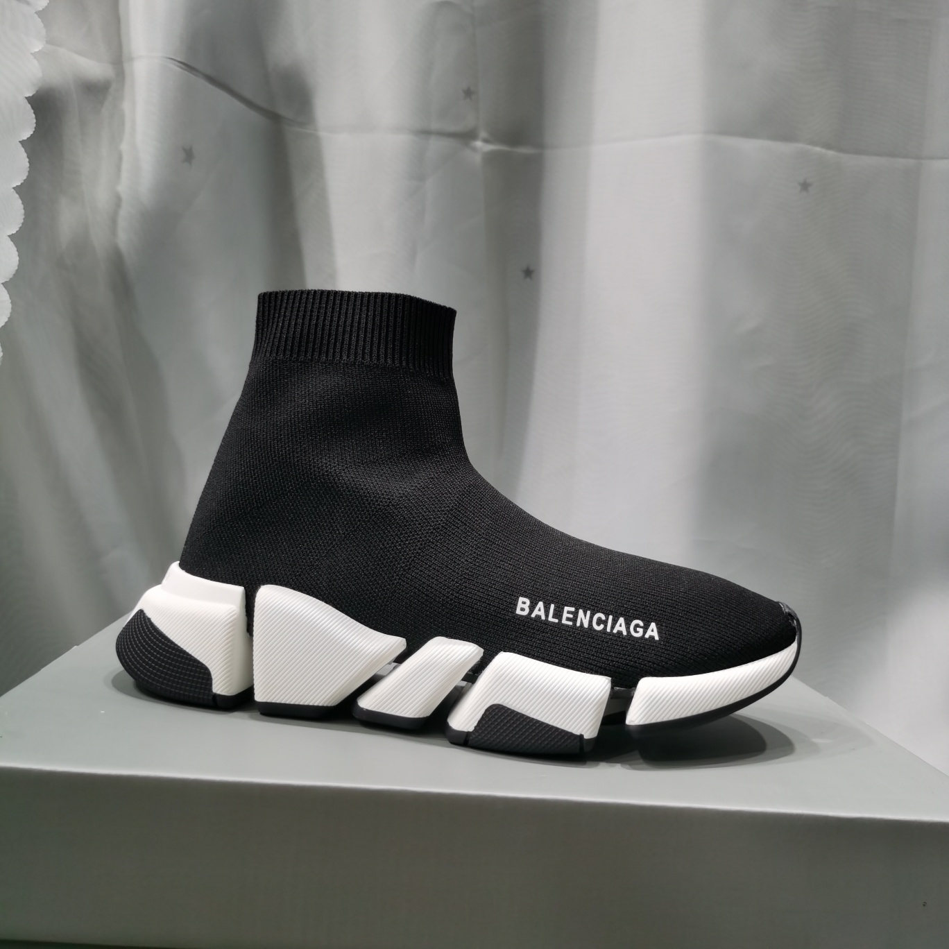 Balenciaga socks shoes printing sports shoes lovers shoes casual shoes non-slip running shoes thick-soled short boots 36-45