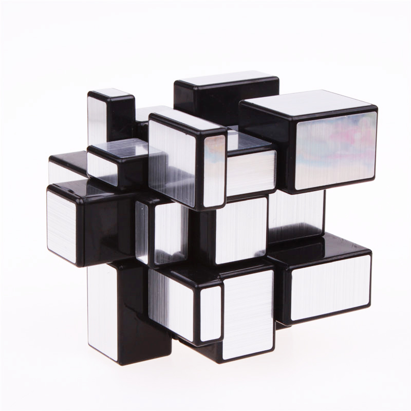 3rd Order Special-shaped Mirror Surface Rubik's Cube Gold And Silver Puzzle Rubik's Cube Educational Toy For Children
