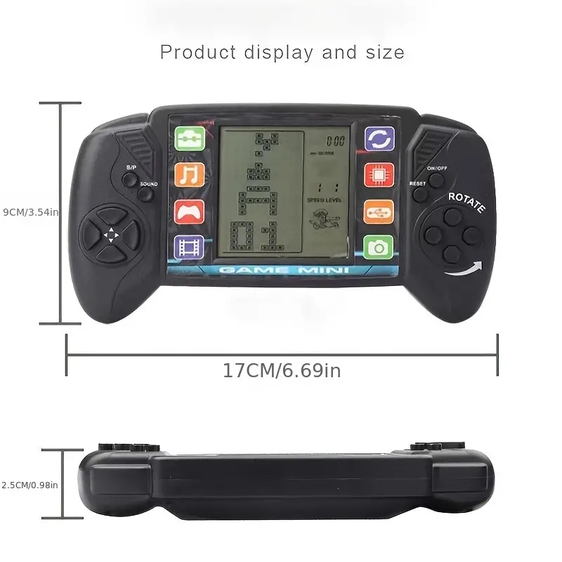 Big Screen, Retro, Classic Children's Handheld Game Console, Electronic Toys