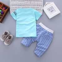 1-4 year old children's clothing children's short sleeve t-shirt suit baby two sets