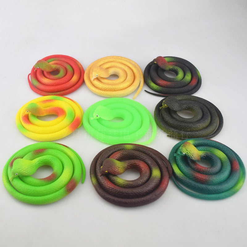 Soft Rubber Toy 75cm Snake Safari Garden Props Joke Prank Gift Novelty And Gag Playing Jokes Toys