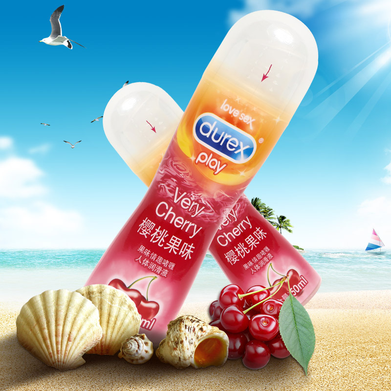 1pc Durex Lubricant Pleasure Hot Fruity Human Body Female Lubricant Massage Oil