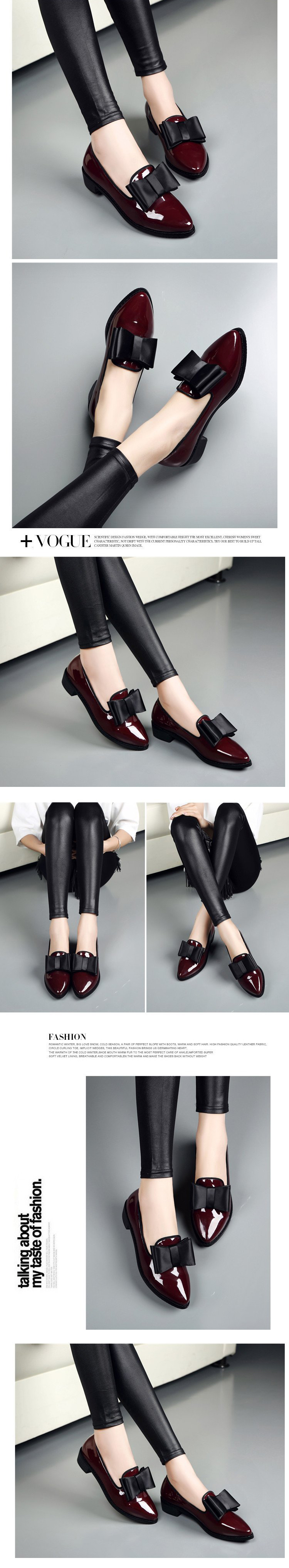 Flat Single Shoes Solid Color Casual Shoes Fashion Mother Shoes Women's Work Shoes