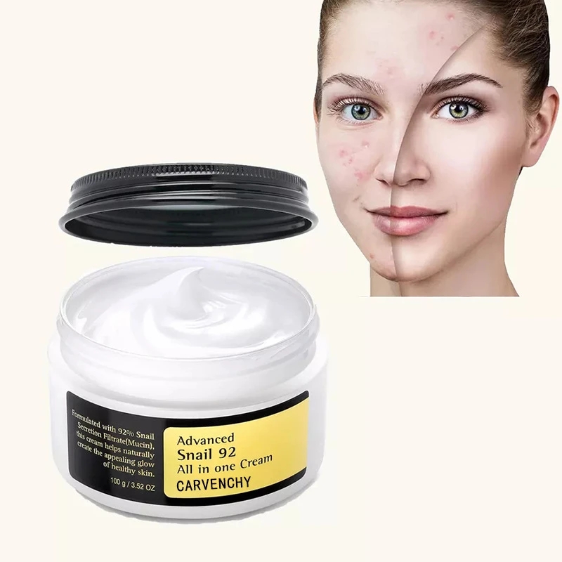 Collagen Snail Mucin 92% Repair Face Cream Moisturizer Anti-aging,Acne Treatment,facial Sensitive Skin Care,Repair Damaged Skin